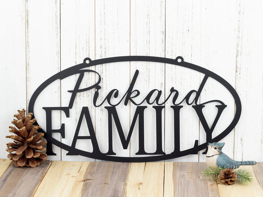 Custom Family Name Metal Sign, Custom Sign, Outdoor Sign, Family Name Sign, Last Name Sign, Metal Wall - metal sign