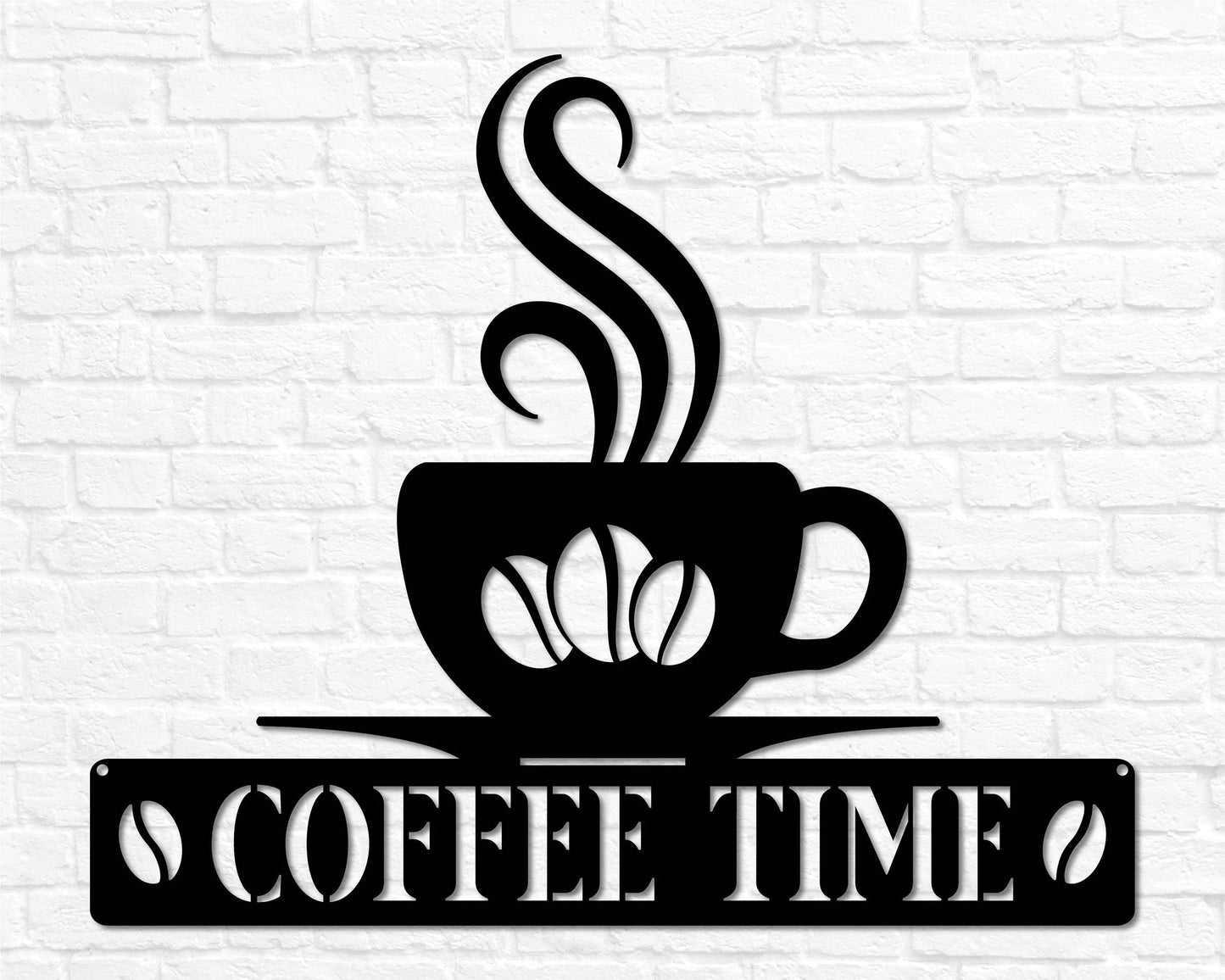 Coffee Sign Metal Coffee Sign For Kitchen Coffee Sign Decor Coffee Decor Kitchen Coffee Steel Coffee Time Sign Kitchen Wall Decor