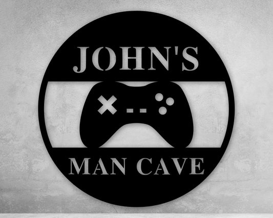Personalized Sign Man Cave Decor Custom Sign Bedroom Decor Gift For Dad Gift For Him Gift For Her Custom Metal Man Cave Sign Sign - 8 inches - metal sign
