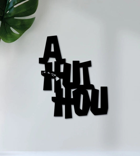 A Hui Hou Hawaiian Sign With Hawaiian Islands Until We Meet Again Hawaiian Saying Wall Quote Hawaii Beach House Decor