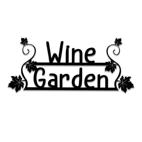 Grape Wine Garden Metal Bar Sign, Custom Pub, Tap, Lounge, Caf, Home Wall Decor, Wedding, Anniversary Art Gift, Metal Laser Cut Metal Signs Custom Gift Ideas