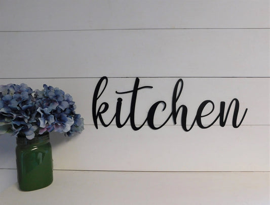 Kitchen Sign Metal Kitchen Sign Rustic Word Art Sign Metal Signs Kitchen Signs - 8 inches - metal sign