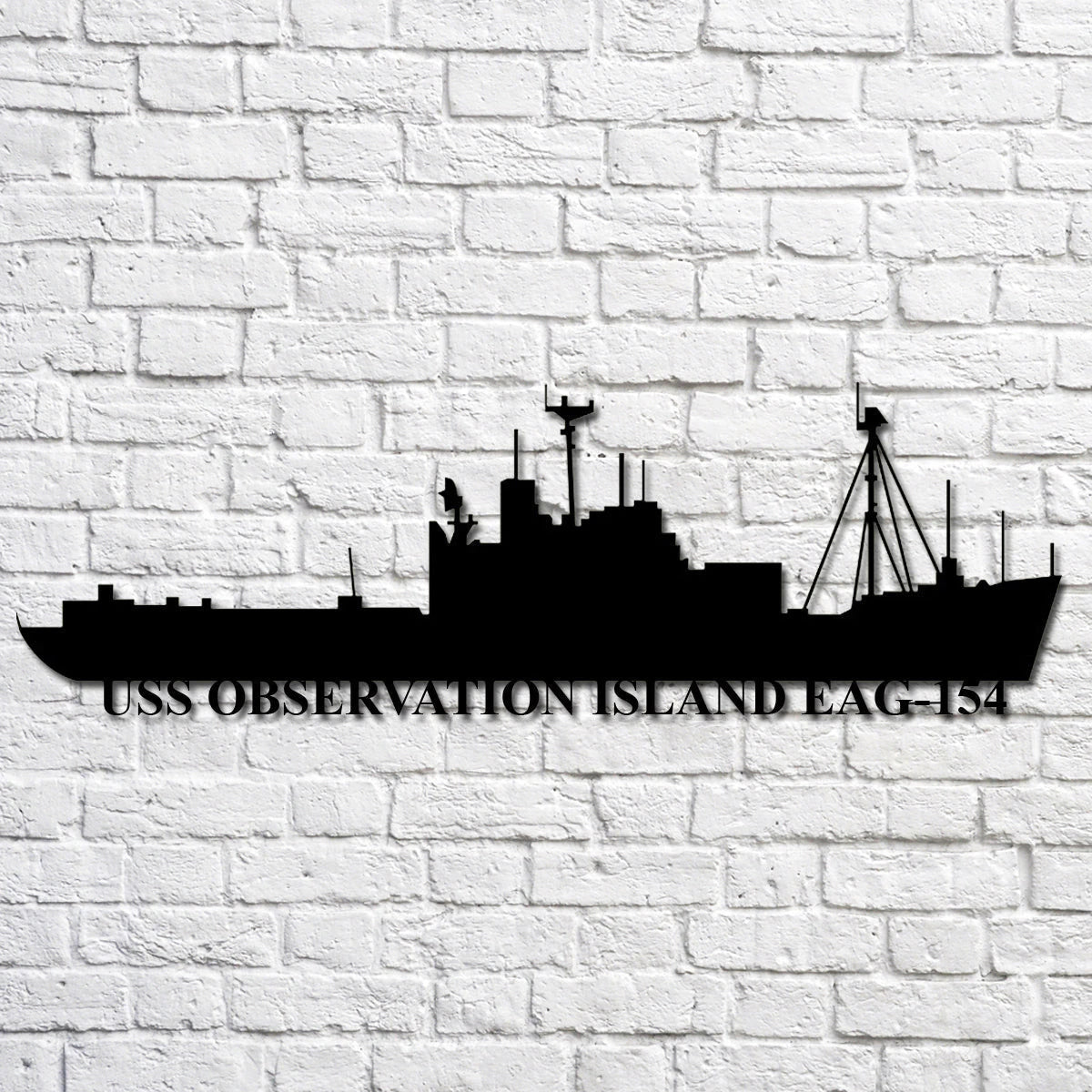 Uss Observation Island Eag154 Navy Ship Metal Art, Gift For Navy Veteran, Navy Ships Silhouette Metal Art, Navy Home Decor Laser Cut Metal Signs Custom Gift Ideas