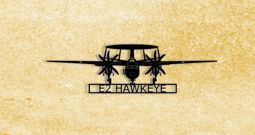E2 Hawkeye (8blade) Airborne Early Warning (aew) Aircraft Metal Sign, Cut Metal Sign Wall Decor Laser Cut Metal Signs Custom Gift Ideas