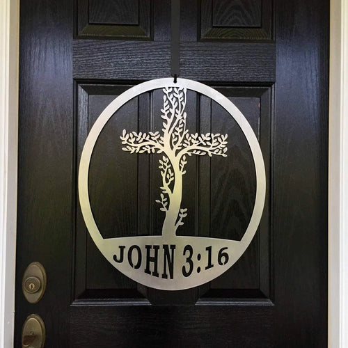 Personalized Living Tree Of Life Metal Art Cut Metal Sign Metal House Sign