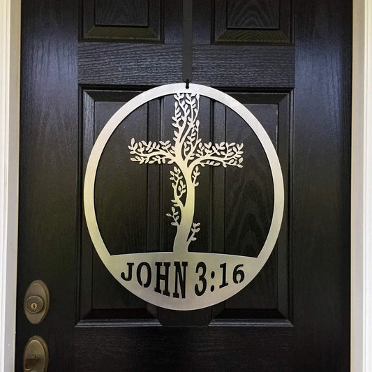Personalized Living Tree Of Life Metal Art Cut Metal Sign Metal House Sign - 8 inches - metal sign