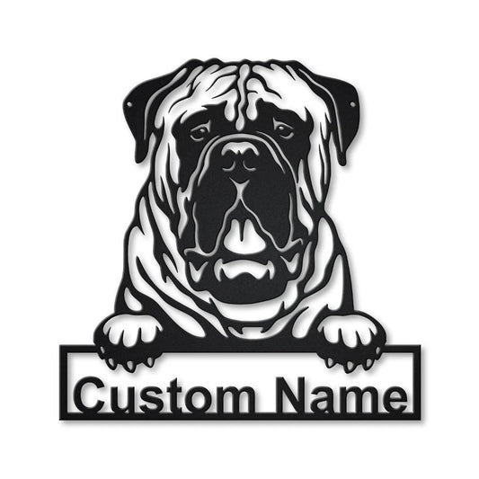 Personalized Bullmastiff Dog Metal Sign Art, Custom Bullmastiff Dog Metal Sign, Bullmastiff Dog Gifts - metal sign