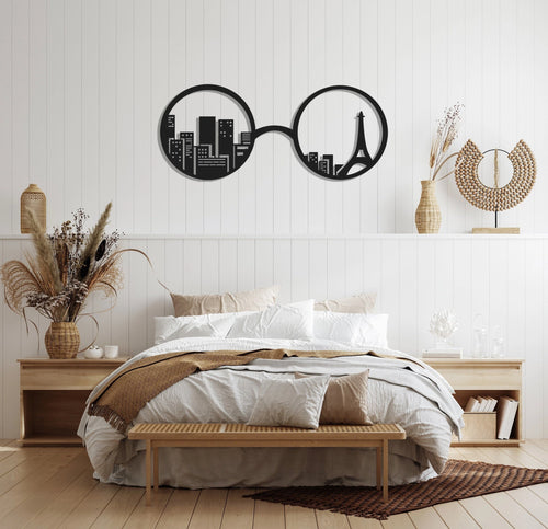 Eiffel Tower Paris Metal Wall Decor, Metal Wall Art, Housewarming Gift, Metal Art, Minimalist Wall Decor, Living Room Office Decor,, Metal Laser Cut Metal Signs Custom Gift Ideas