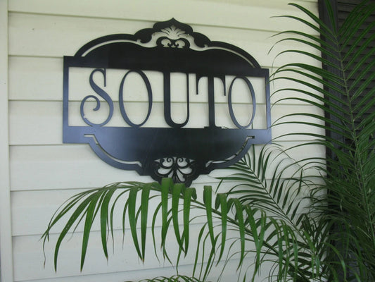Personalized, Metal Sign With Gorgeous Detail, Metal Wall Art, Metal House Sign, Metal Laser Cut Metal Signs Custom Gift Ideas - 8 inches - metal sign