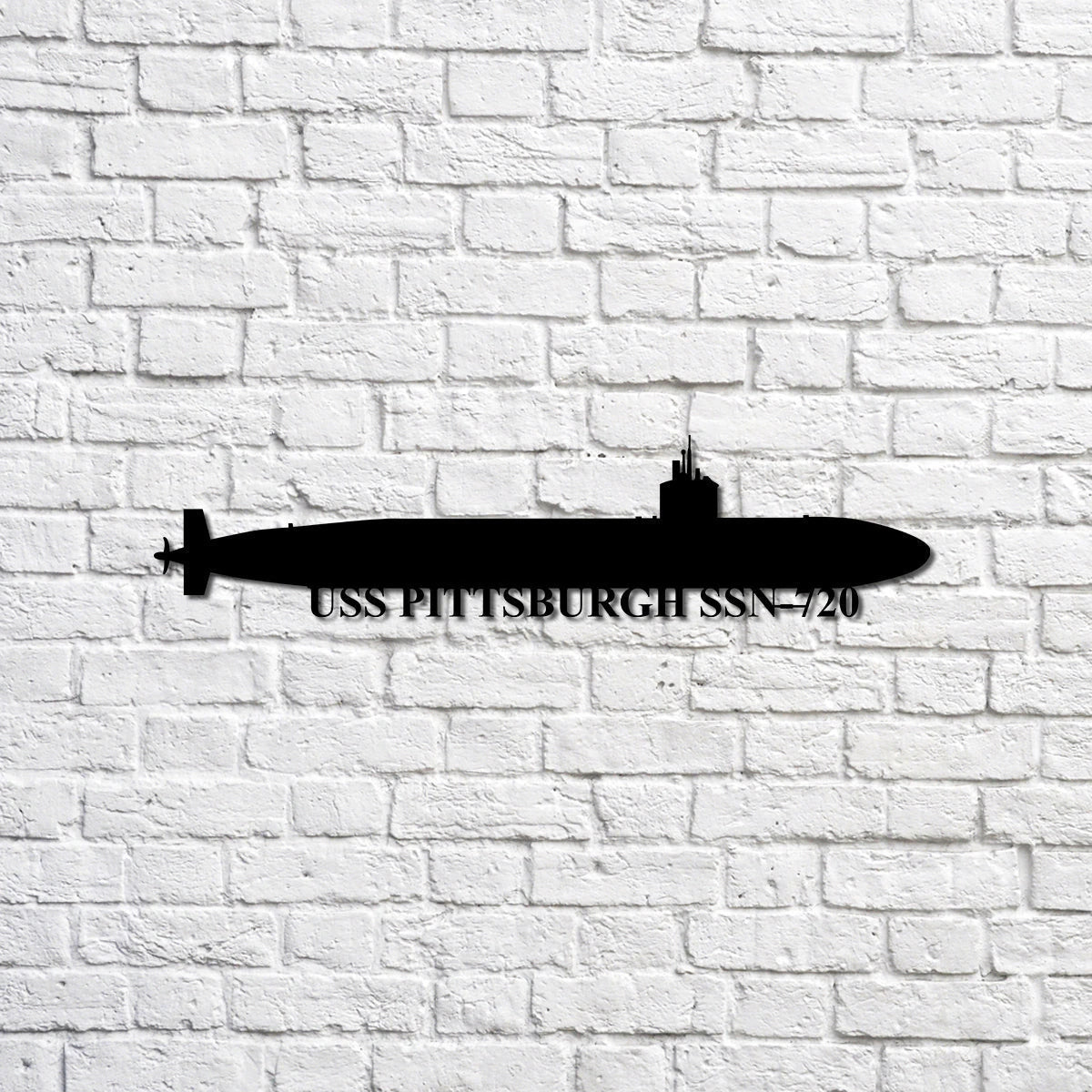 Uss Pittsburgh Ssn720 Navy Ship Metal Sign, Memory Wall Metal Sign Gift For Navy Veteran, Navy Ships Silhouette Metal Sign Laser Cut Metal Signs Custom Gift Ideas