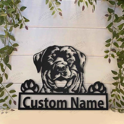 Rottweiler Personalized Metal Wall Decor, Cut Metal Sign, Metal Wall Art, Metal House Sign, Metal Laser Cut Metal Signs Custom Gift Ideas