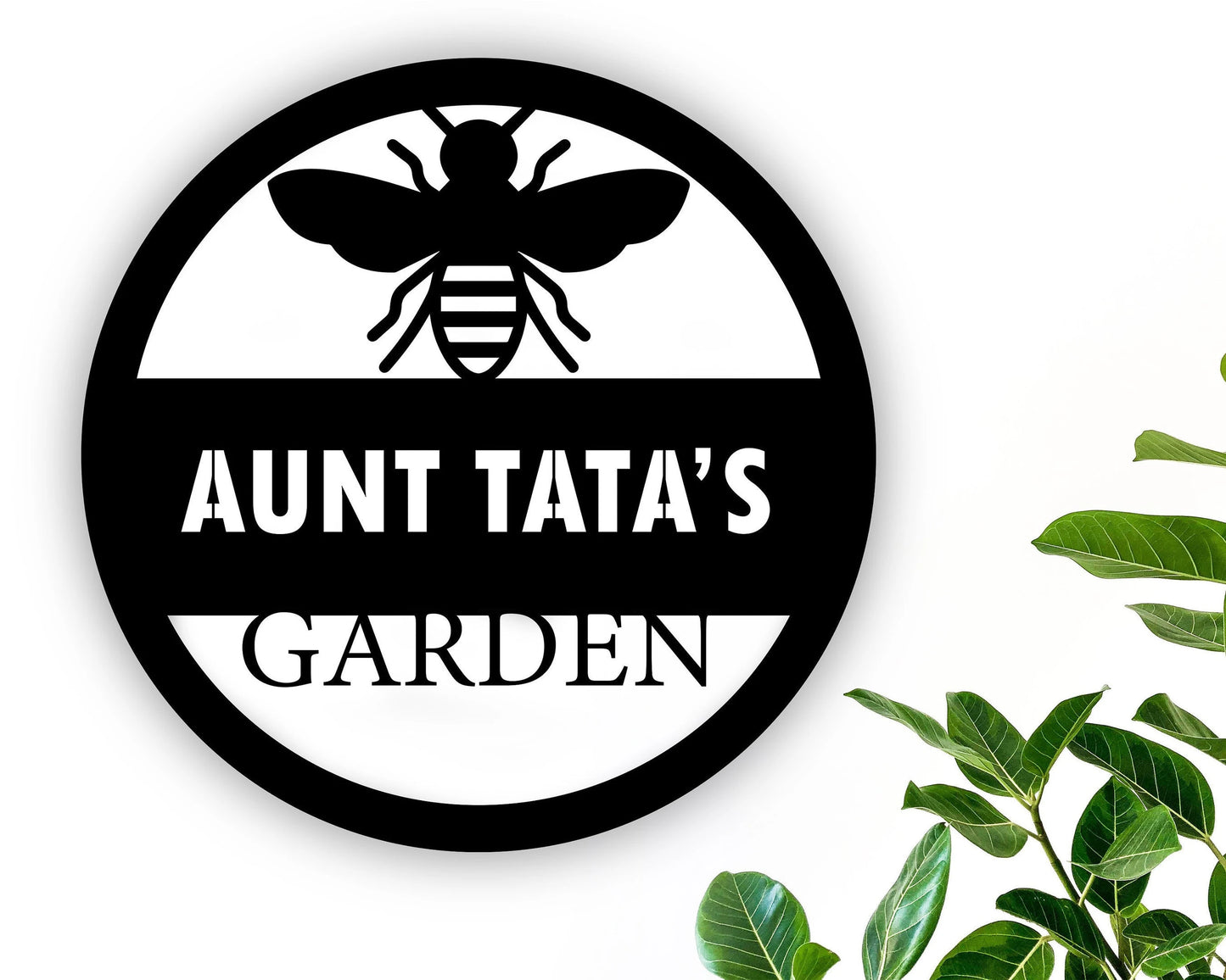 Personalized Metal Bee Sign Customizable Wall Art Bee Welcome Sign Garden Metal Sign Bee Farm Sign Bee Door Hanger Bee Keeper Gift Laser Cut Metal Signs Custom Gift Ideas
