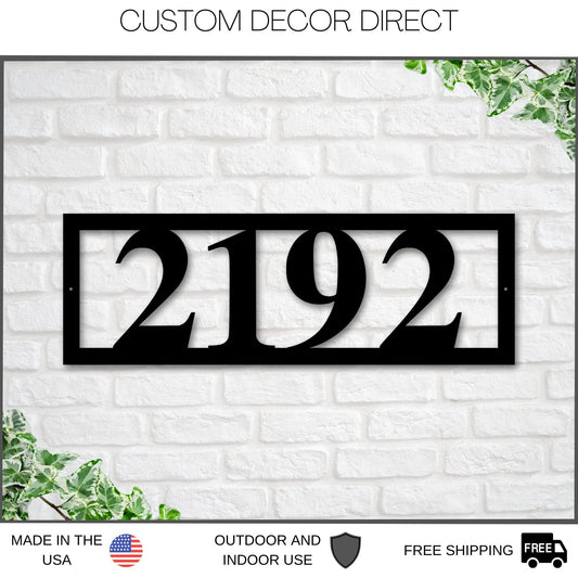 Christmas Gift, Address Sign, Metal Address Plaque, Metal House Numbers, Custom Address Sign, Home - metal sign