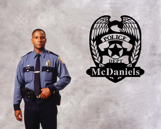 Police Officer Gifts, Graduation Gifts, Police Academy Graduation Gift, Metal Name , Personalized Police - metal sign