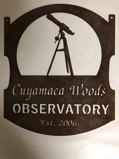 Metal Telescope Sign With Your Name Metal House Sign