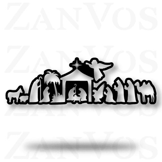 Nativity Customized Metal Signs, Custom Metal Sign, Custom Signs, Metal Sign, Metal Laser Cut Metal Signs Custom Gift Ideas - 8 inches - metal sign
