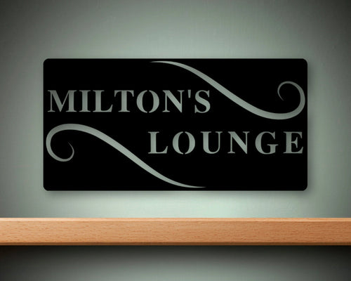 Last Name Plaque Custom Metal Name Sign Gift For Him Gift For Her Anniversary Present Rustic Wall Decor Personalized
