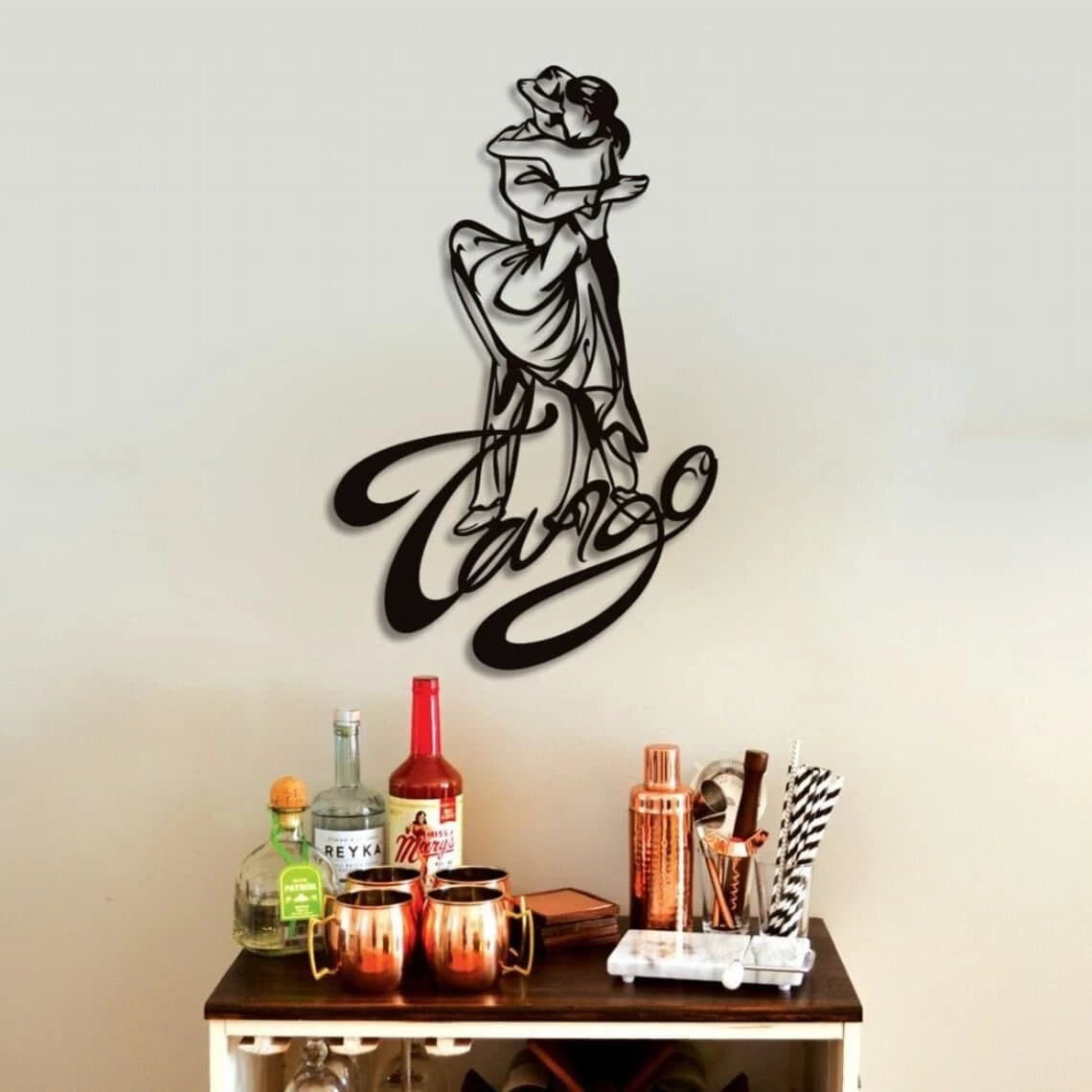 Latin Couple Tango Cut Metal Sign Dance Laser Cut Metal Signs Custom Gift Ideas