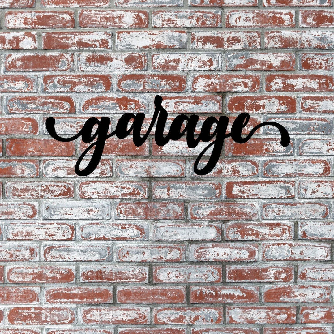 Garage Sign Cut Metal Sign Wall Decor Metal Sign Metal Art