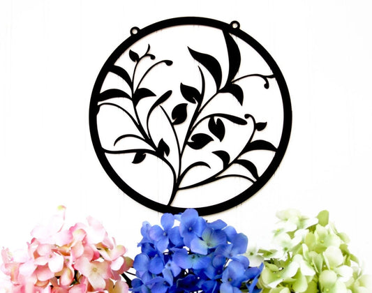 Garden Flower Black Garden Gift Garden Art Garden Decor Garden Garden Signs - 8 inches - metal sign