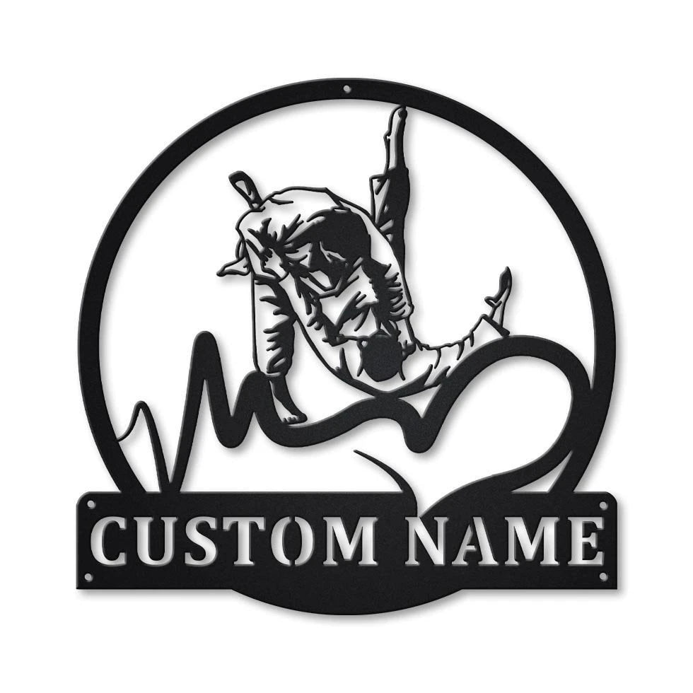 Personalized Love Judo Monogram Metal Sign Art, Custom Love Judo Sport Metal Sign, Hobbie Gifts, Sport Gift, Birthday Gift, Laser Cut Metal Signs Custom Gift Ideas