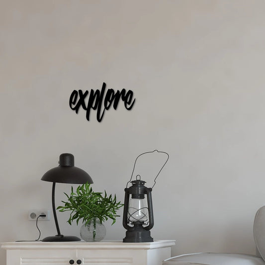 Explore Sign Travel Sign Adventure Decor Travel Gift Explore Decor Metal Wall Words For The Wall Memory Decor - 8 inches - metal sign