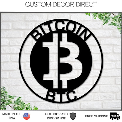 Bitcoin To The Moon, Bitcoin Sign, Metal Bitcoin Sign, Personalized Bitcoin, Custom Cryptocurrency Sign, Bitcoin Gift, Bitcoin Wall Art Laser Cut Metal Signs Custom Gift Ideas