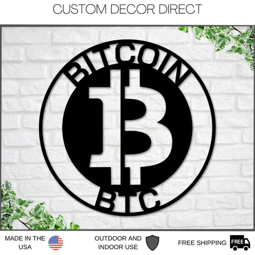 Bitcoin To The Moon, Bitcoin Sign, Metal Bitcoin Sign, Personalized Bitcoin, Custom Cryptocurrency Sign, Bitcoin Gift, Bitcoin Wall Art Laser Cut Metal Signs Custom Gift Ideas