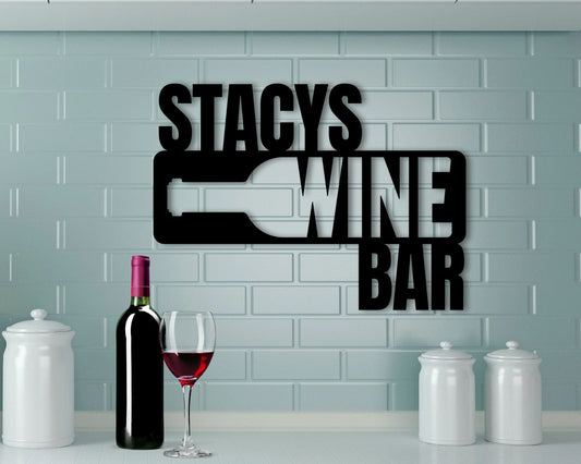 Personalized Bar Sign, Wine Decor, Wine Bar Sign, Mother's Day Gift, Wine Gifts, Wine Sign, Wine Bar - metal sign