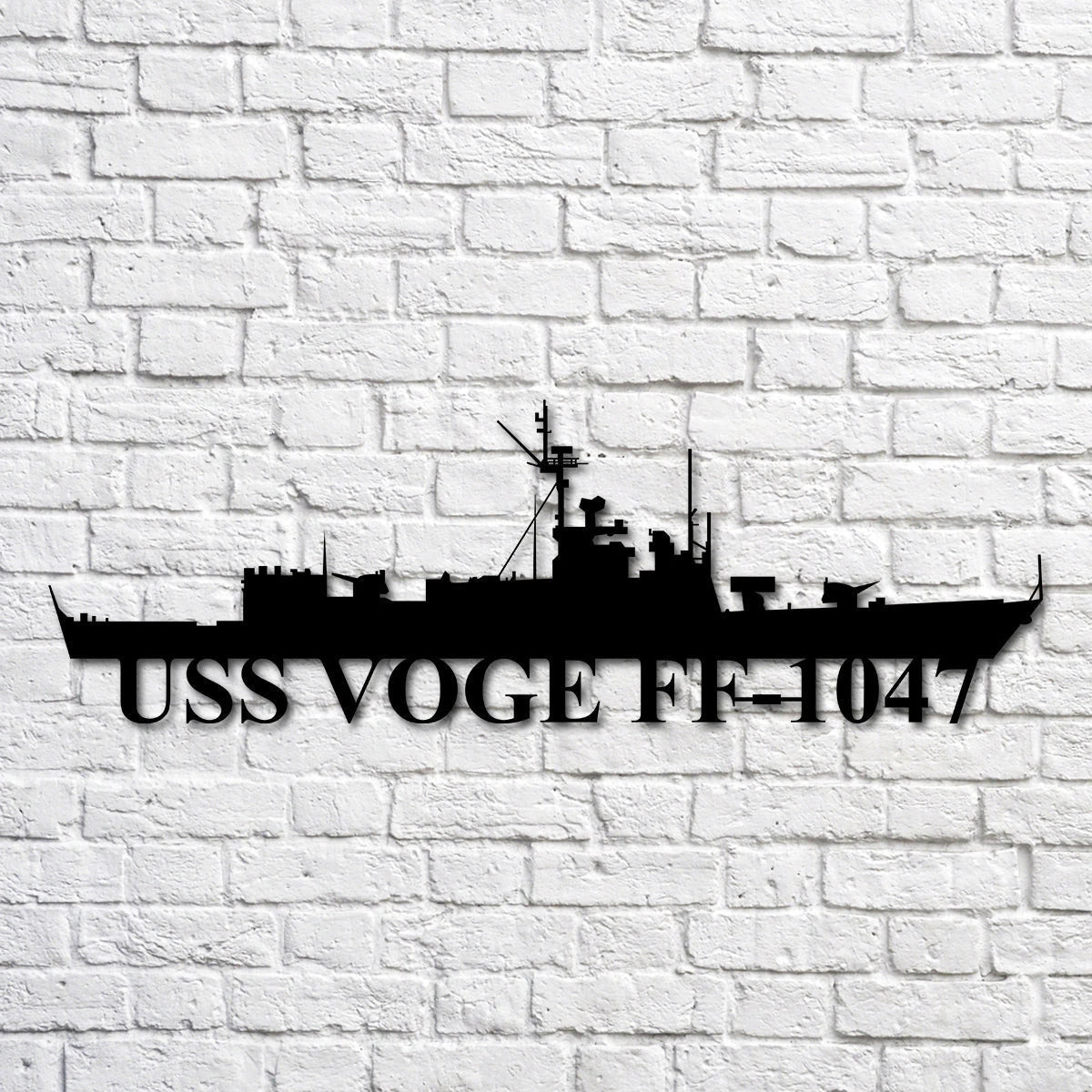 Uss Voge Ff1047 Navy Ship Metal Art, Custom Us Navy Ship Cut Metal Sign, Gift For Navy Veteran, Navy Ships Silhouette Metal Art, Navy Home Decor Laser Cut Metal Signs Custom Gift Ideas