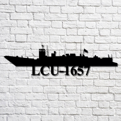 Lcu1657 Navy Ship Metal Art, Custom Us Navy Ship Cut Metal Sign, Gift For Navy Veteran, Navy Ships Silhouette Metal Art, Navy Home Decor Laser Cut Metal Signs Custom Gift Ideas