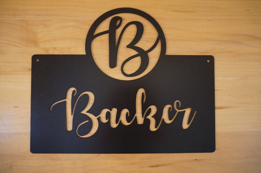 Established Sign, Establish Sign, Custom Metal Sign, Metal Sign Personalized, Metal Word Art, Personalize - metal sign