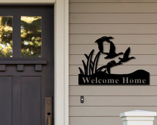 Metal Welcome Sign Outdoor Welcome Sign Housewarming Gift Realtor Closing Gift Welcome Sign Home Metal Welcome Sign Wedding Gift Ideas - 8 inches - metal sign