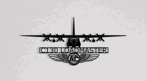 C130 Loadmaster With Aircrew Wings Wall Art , Metal Sign, Cut Metal Sign Wall Decor Laser Cut Metal Signs Custom Gift Ideas