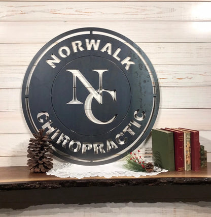 Metal Business Logo Large Custom Logo 30 Inch Custom Metal Sign Laser Cut Metal Signs Custom Gift Ideas