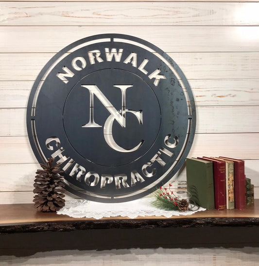 Metal Business Logo Large Custom Logo 30 Inch Custom Metal Sign Laser Cut Metal Signs Custom Gift Ideas - 8 inches - metal sign