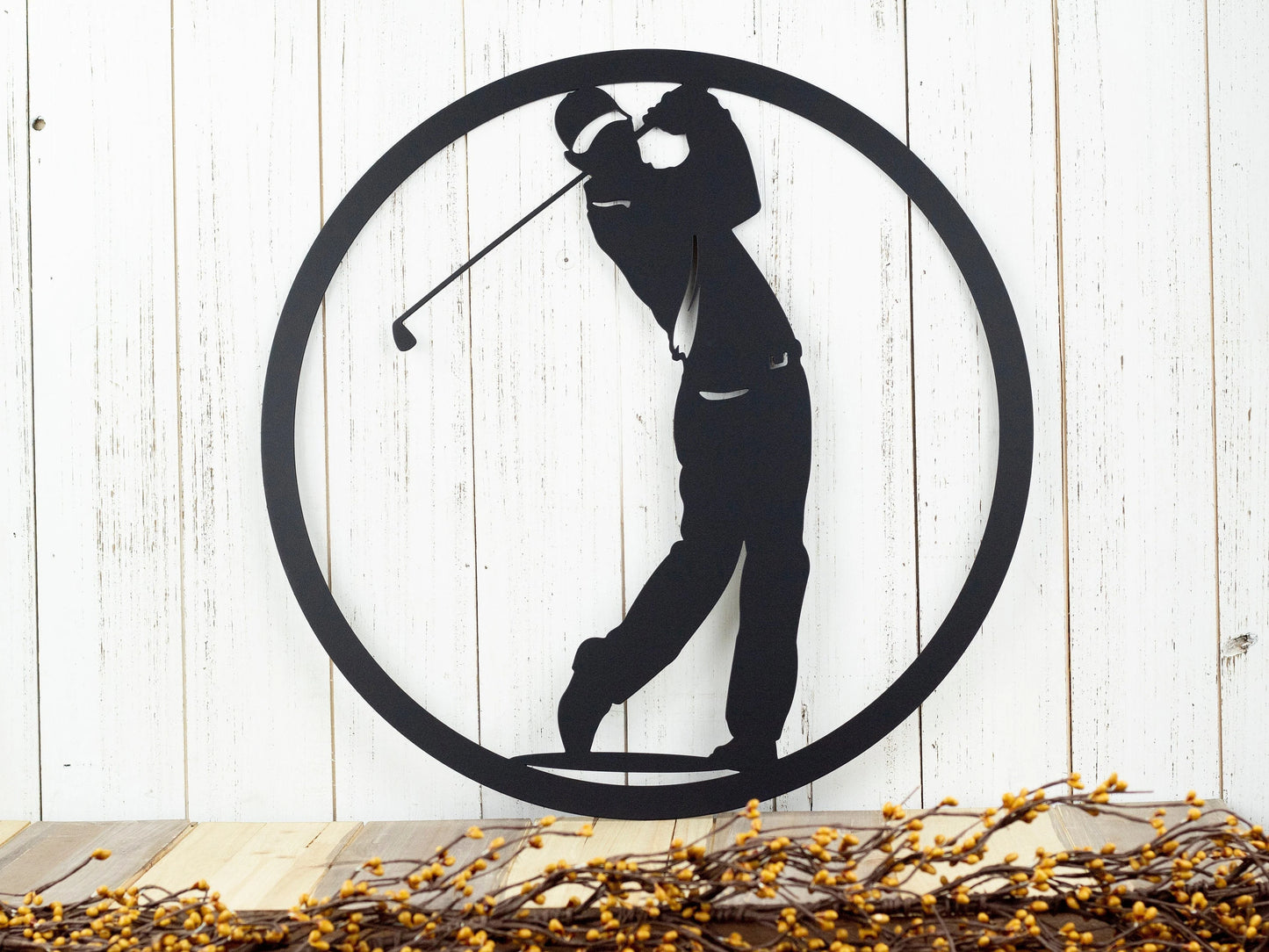 Golfer Golfer Gift Golf Gift Metal Wall Hanging Gift For Him Metal Wall Decor Metal Sign Outdoor