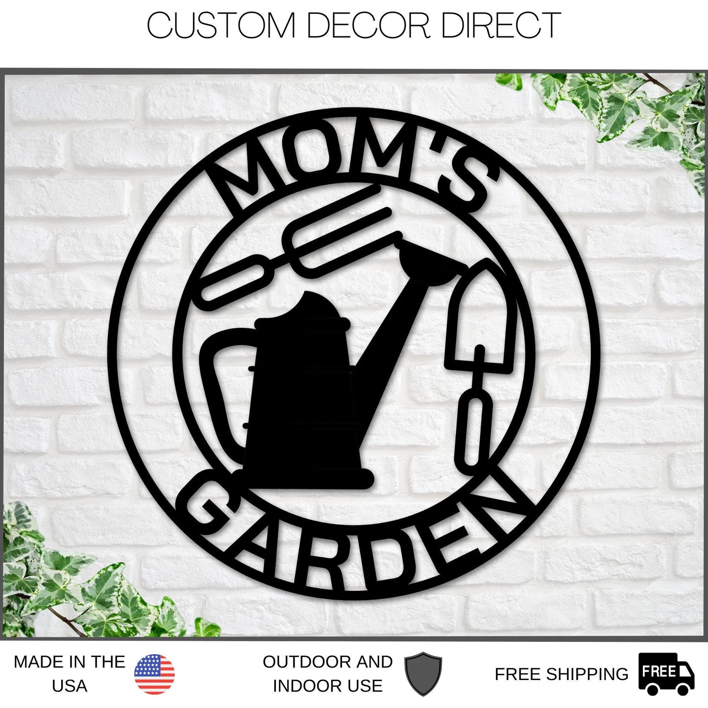 Custom Garden Metal Sign, Personalized Garden Sign, Garden Business Name Sign, Mother's Day Gift, Gifts For Her, Garden Decor, Garden Sign Laser Cut Metal Signs Custom Gift Ideas