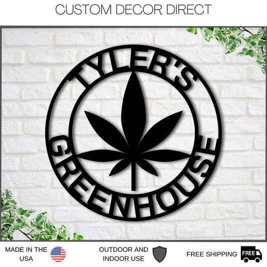 Custom Marijuana Sign, Weed Metal Wall Decor, Marijuana Dispensary Sign, Cannabis Wall Art, Marijuana - metal sign