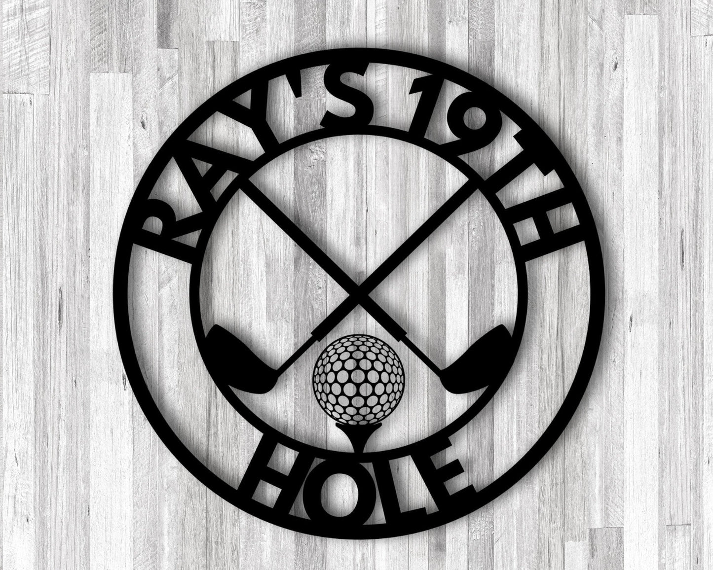 Personalized Golf Sign, Personalized Golf Decor, Golf Wall Art, 19th Hole Sign, Bar Sign, Metal Golf Sign, Golf Gifts For Men, Man Cave Sign Laser Cut Metal Signs Custom Gift Ideas