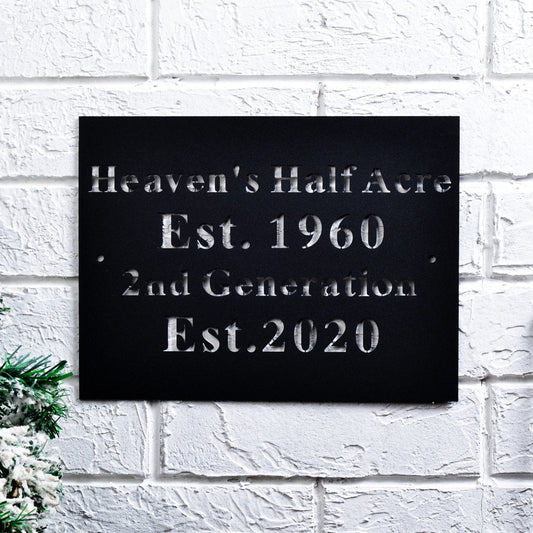 Family Name Metal,established Sign,last Name Sign,family Name Sign,valentines Day Gift,valentines Day - metal sign