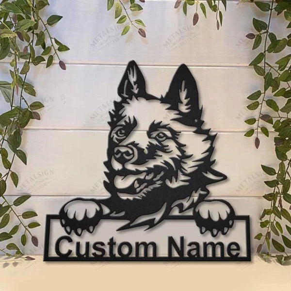 Schipperke Dog Personalized Metal Wall Decor, Cut Metal Sign, Metal Wall Art, Metal House Sign Laser Cut Metal Signs Custom Gift Ideas