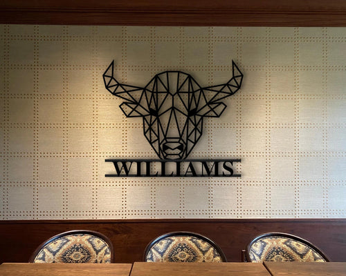Personalized Metal Cabin Sign Mountain Wedding Buffalo Metal Sign Cabin Metal Sign Cabin Metal Art Cabin Metal Wall Decor