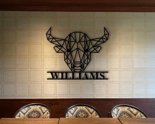 Personalized Metal Cabin Sign Mountain Wedding Buffalo Metal Sign Cabin Metal Sign Cabin Metal Art Cabin Metal Wall Decor - 8 inches - metal sign
