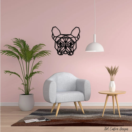 Geometric Metal French Bulldog Sign Frenchie Lover Sign French Bulldog Gift For Pet Owner Frenchie Mom Sign