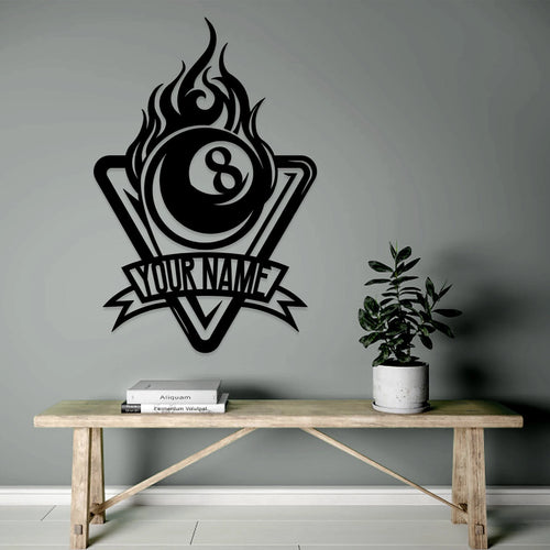 Custom Billards Sign Billard Metal Sign Last Name Sign Billards Lovers Pool Hall Sign Man Cave Sign Game Room Sign