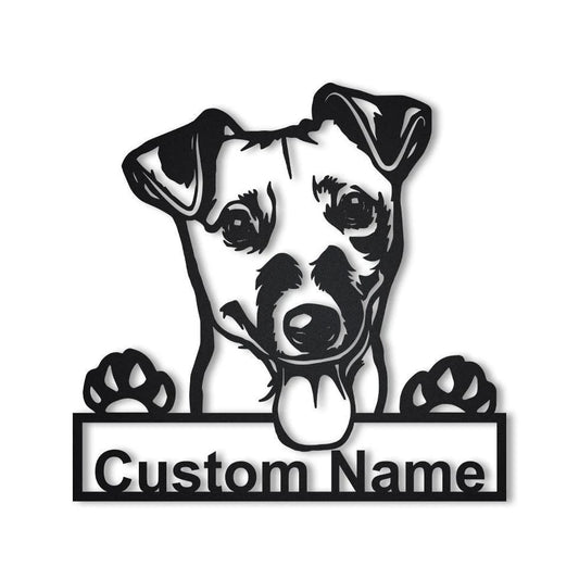 Personalized Jack Rusell Terries Metal Sign Art, Custom Jack Russell Metal Sign, Jack Rusell Dog Gifts - metal sign