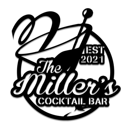 Cocktail Metal Bar Sign, Custom Pub, Tap, Lounge, Caf, Home Wall Decor, Wedding, Anniversary Art Gift, Metal Laser Cut Metal Signs Custom Gift Ideas