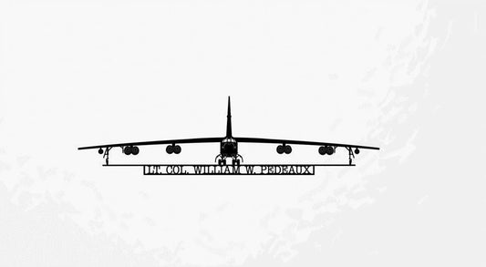 B52 Stratofortress American Strategic Bomber Aircraft Wall Art Personalized Metal Sign, Cut Metal Sign Wall Decor Laser Cut Metal Signs Custom Gift Ideas