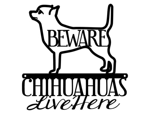 Chihuahua Dog Sign Metal Sign Dog Lover Gift Toy Dog Outdoor Sign Wall Hanging Wall Decor Sign Metal Art